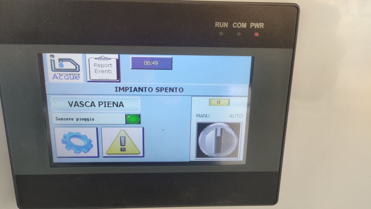 Quadro elettrico di comando
